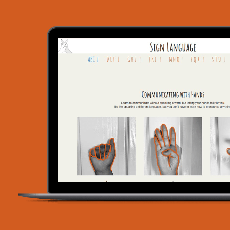 Educational Website Sign Language