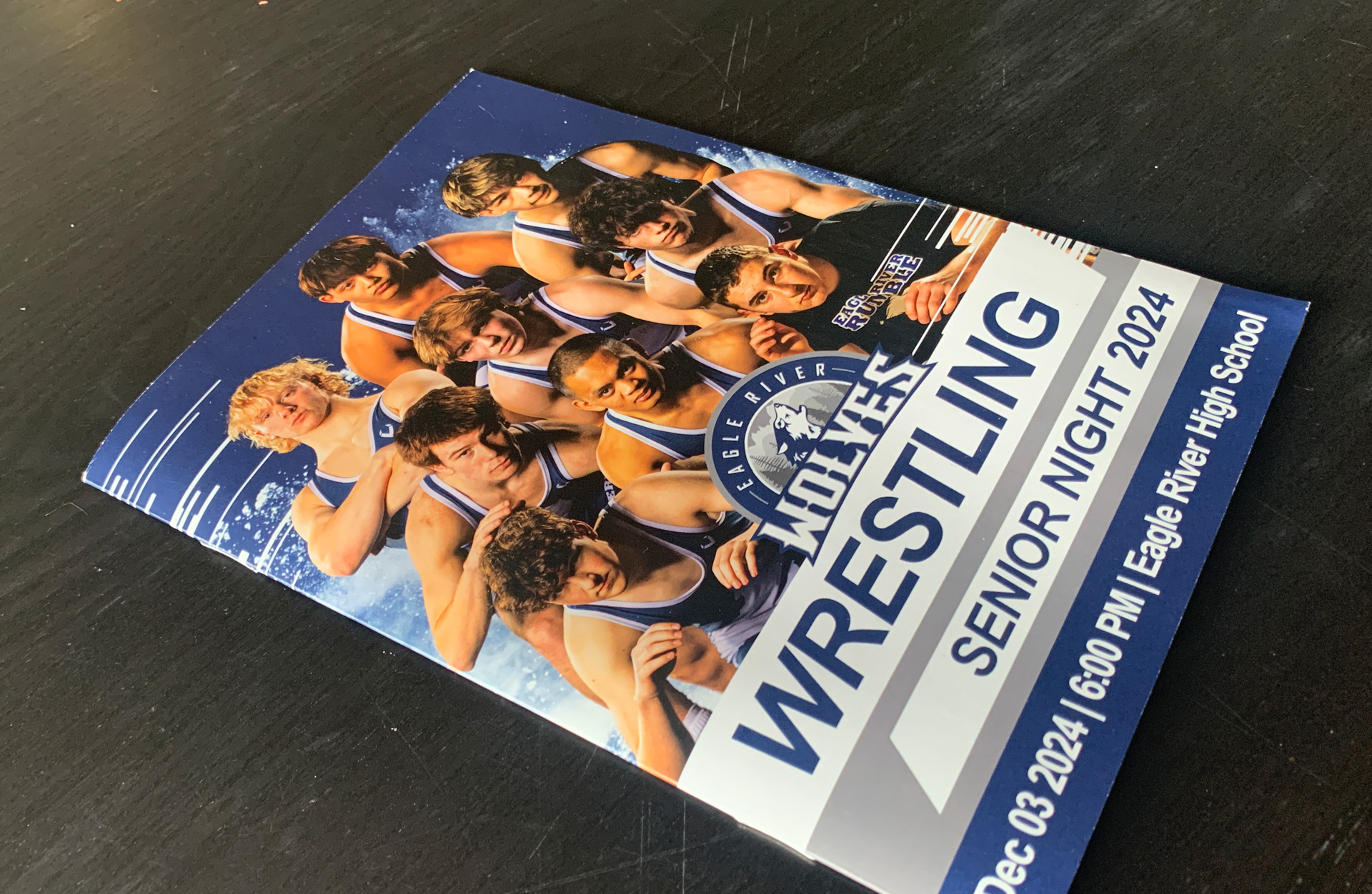 Eagle River High School Wrestling Team Program Designed by Janneth